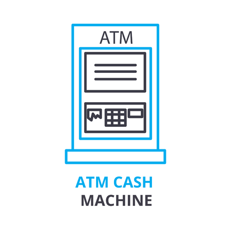 Atm cash icon illustration.のイラスト素材