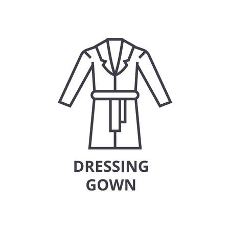 Gown line icon.のイラスト素材