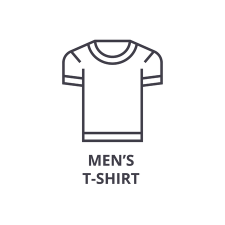 Men t shirt line icon.のイラスト素材