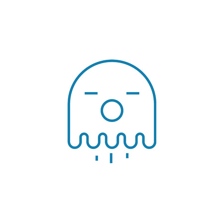 Retro games line icon, vector illustration. Retro games linear concept sign.のイラスト素材