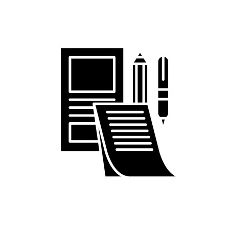 Branding mock-up black icon, concept vector sign on isolated background. Branding mock-up illustration, symbolのイラスト素材