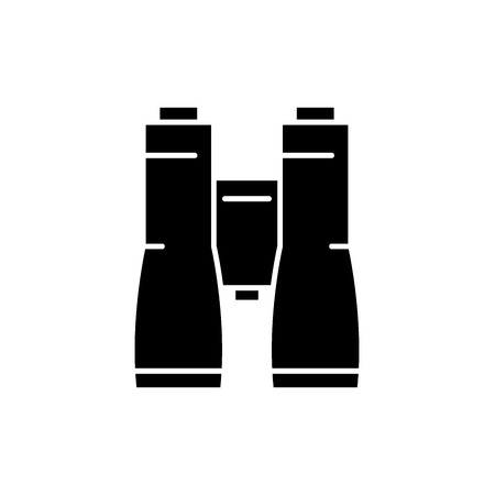 Business vision black icon, concept vector sign on isolated background. Business vision illustration, symbolのイラスト素材