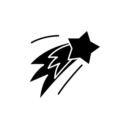 New year's salute black icon, concept vector sign on isolated background. New year's salute illustration, symbolのイラスト素材