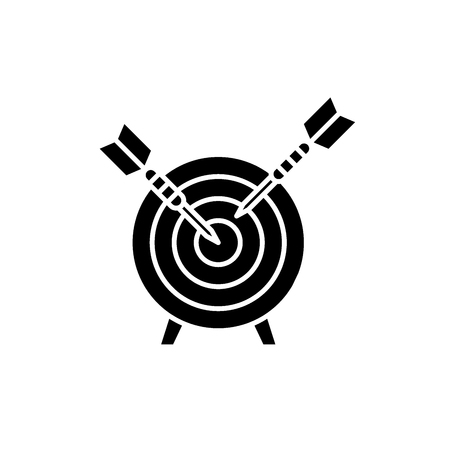 Goalkeeping system black icon, concept vector sign on isolated background. Goalkeeping system illustration, symbolのイラスト素材