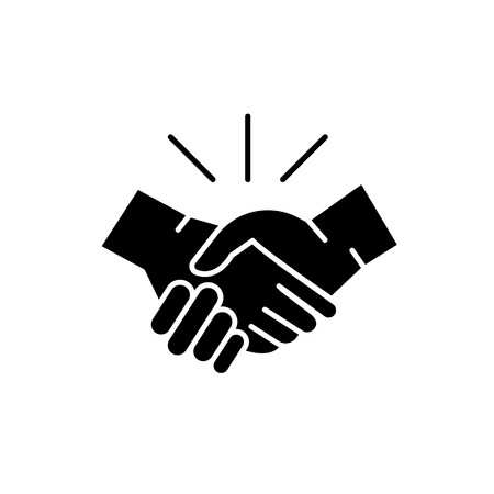 Arrangement black icon, concept vector sign on isolated background. Arrangement illustration, symbolの写真素材