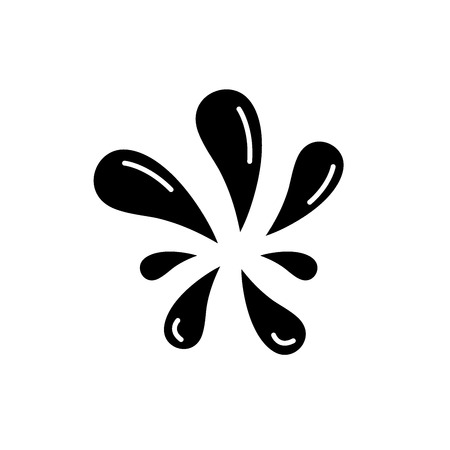 Water spray black icon, concept vector sign on isolated background. Water spray illustration, symbolのイラスト素材