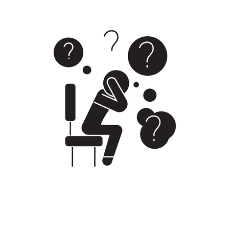 No way out black vector concept icon. No way out flat illustration, sign, symbolのイラスト素材