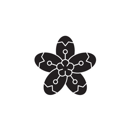 Pear black vector concept icon. Pear flat illustration, sign, symbolのイラスト素材