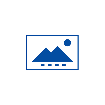 Image file line concept icon. Image file flat  vector website sign, outline symbol, illustration.のイラスト素材