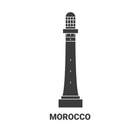 Morocco travel landmark vector illustrationのイラスト素材