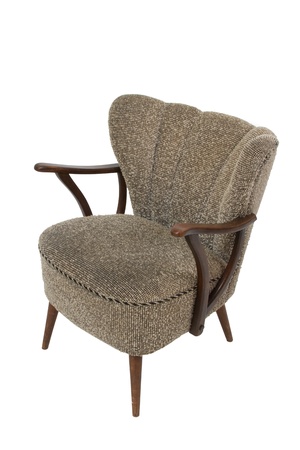 Contemporary armchair on white backgroundの写真素材