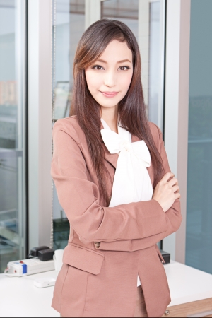 Young beautiful businesswomanの写真素材