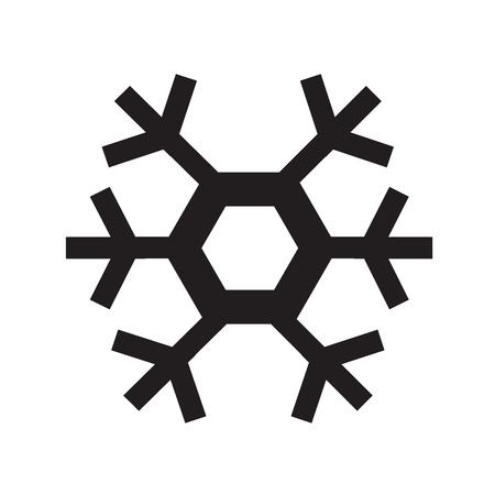 Snowflake sign iconのイラスト素材