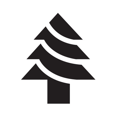 Christmas tree vectorのイラスト素材
