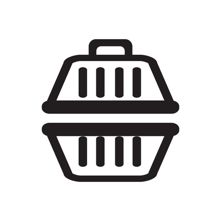 pet cage iconのイラスト素材