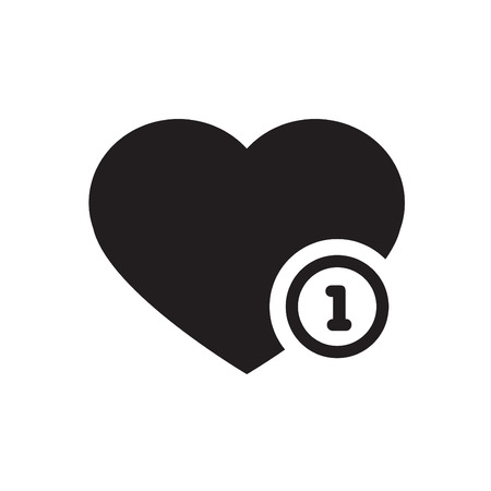 Vector black hearts iconのイラスト素材