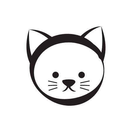 head of catのイラスト素材