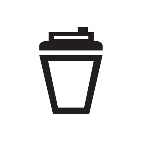 Coffee Icons with White Backgroundのイラスト素材