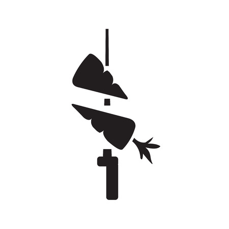 barbecue carrots iconのイラスト素材