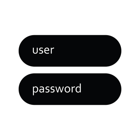 Member Login icon blackのイラスト素材