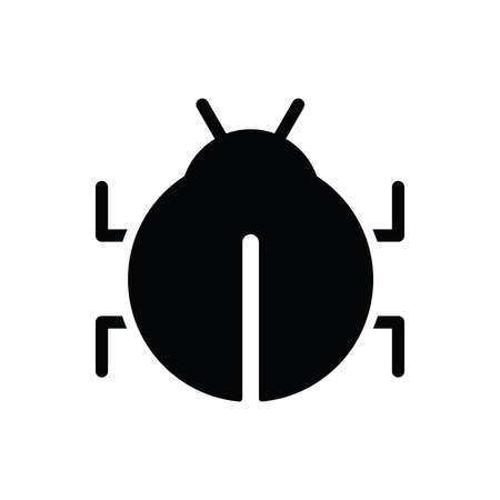 atom icon. virus icon blackのイラスト素材