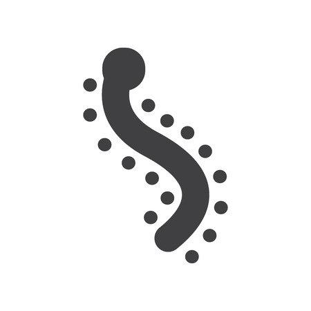 Vector bacteria icon designのイラスト素材