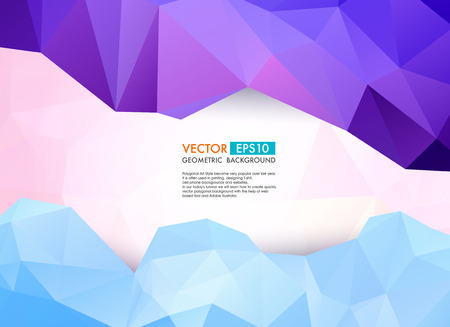 Abstract  geometric background. Vector Polygon Illustrationのイラスト素材
