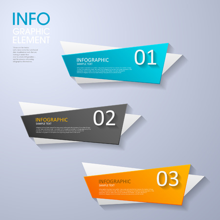 modern vector abstract step lable infographic elements.can be used for workflow layout, diagram, number options, web design.  illustrationのイラスト素材