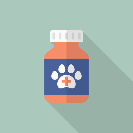 Pet Medical icon , Vector flat long shadow design.のイラスト素材