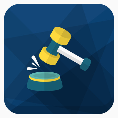 Verdict car icon, Vector flat long shadow design.のイラスト素材