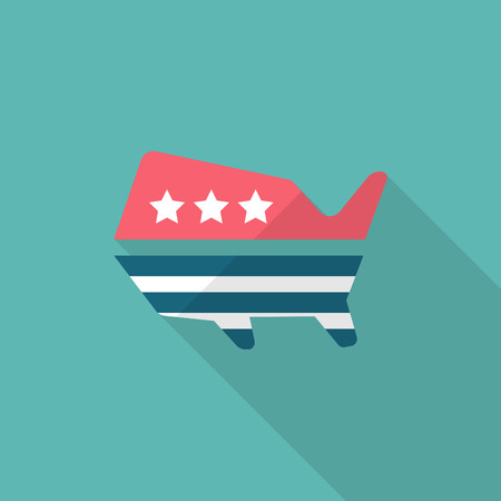 United States elections icon , Vector flat long shadow design.のイラスト素材