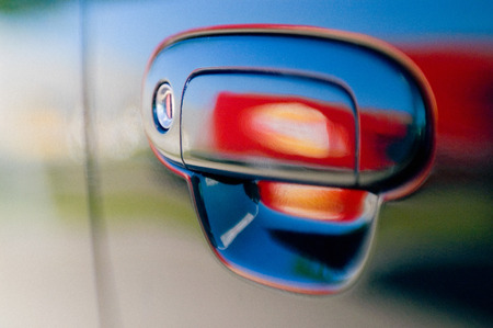 Abstract image of a car door.の写真素材