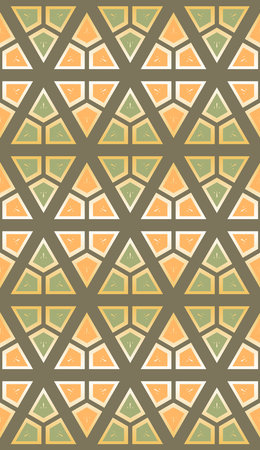 Geometric seamless pattern with soft warm autumn colors.