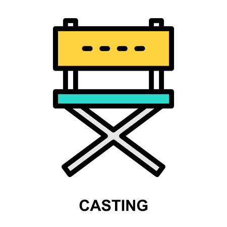 CASTING CHAIR FOR DIRECTORのイラスト素材