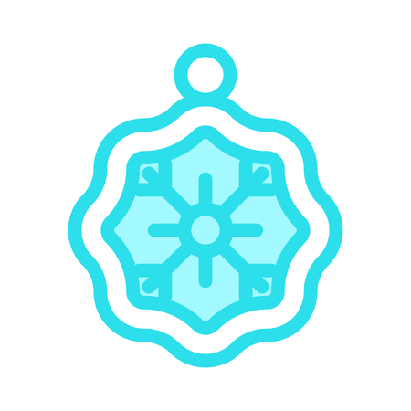 Christmas ornament iconのイラスト素材
