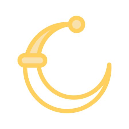 Moon icon illustration.のイラスト素材