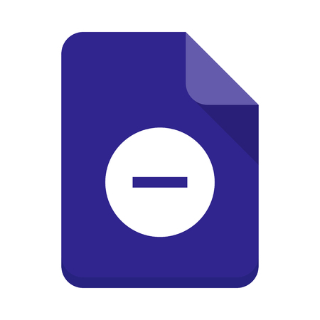 remove Document vector iconのイラスト素材