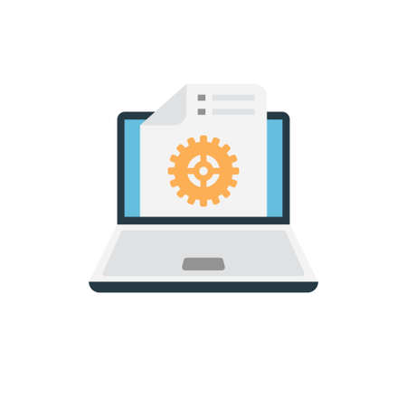 document icon for website design and desktop envelopment, development. Premium pack.のイラスト素材