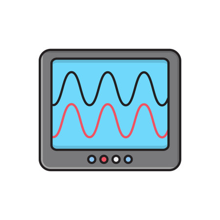 monitor icon for website design and desktop envelopment, development. Premium pack.のイラスト素材