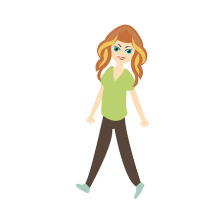 female icon for website design and desktop envelopment, development. Premium pack.のイラスト素材