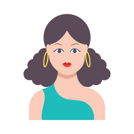 female icon for website design and desktop envelopment, development. Premium pack.のイラスト素材