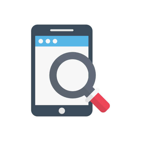 search icon for website design and desktop envelopment, development. Premium pack.のイラスト素材