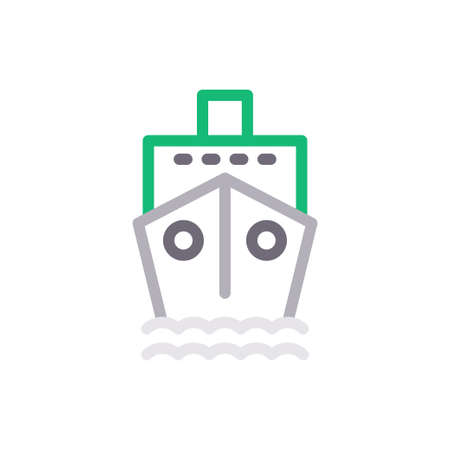 ship icon for website design and desktop envelopment, development. Premium pack.のイラスト素材