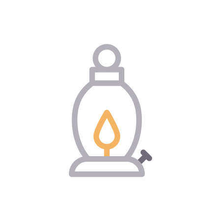 fire lamp icon for website design and desktop envelopment, development. Premium pack.のイラスト素材