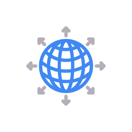 world icon for website design and desktop envelopment, development. Premium pack.のイラスト素材