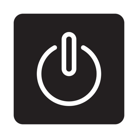 power icon for website design and desktop envelopment, development. Premium pack.のイラスト素材