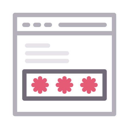 web passwordのイラスト素材