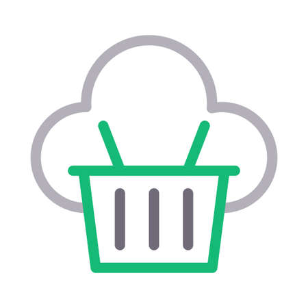 shopping trolleyのイラスト素材