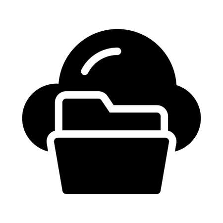 cloud folderのイラスト素材