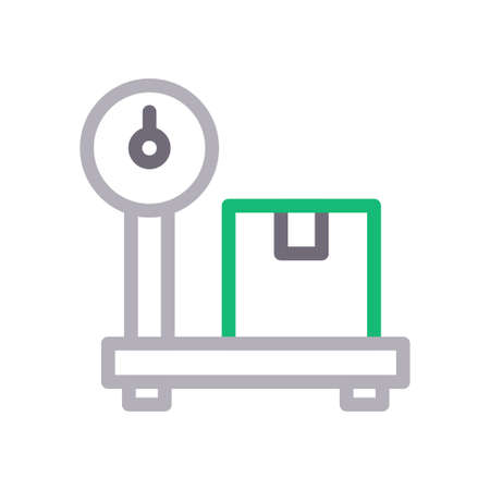 delivery scaleのイラスト素材